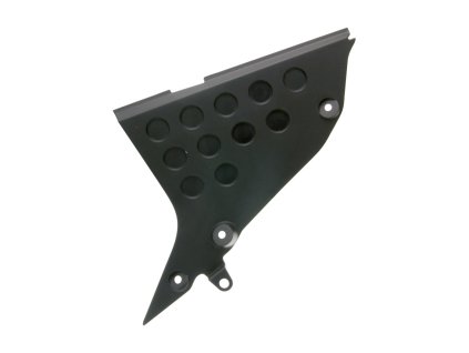 Plast pod sedlem levá strana OEM černá, Derbi Senda DRD Pro