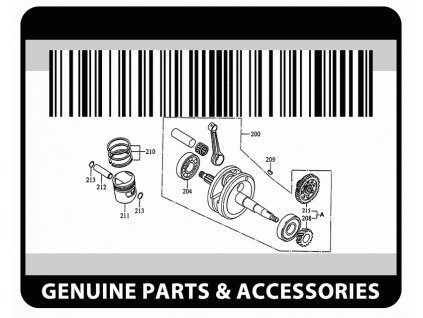 PI-AP8206955 - Pístní sada OEM 40.3mm, Minarelli AM6