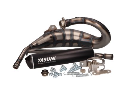 Výfuk Yasuni Cross HM MAX černá, Aprilia RX, SX, Derbi R, SM, Gilera RCR, SMT