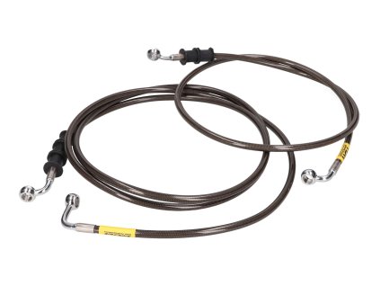 39085 - Brzdové hadice TDR Black Carbon, Yamaha N-Max 125i 15- (bez ABS)