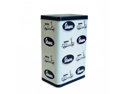 254925 plechova krabicka vespa stojata svetle modra