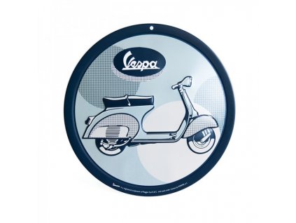 Plechová cedule Vespa "Logo" kulatá