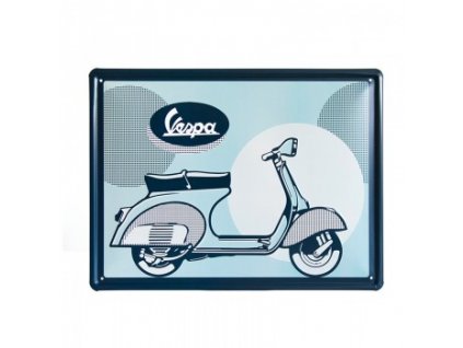 Plechová cedule Vespa "Logo" hranatá