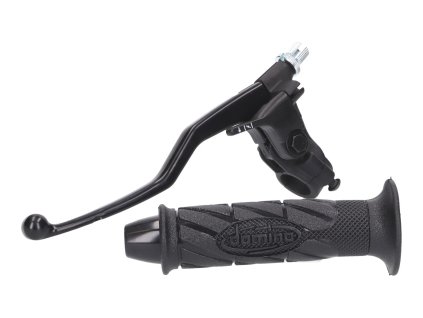 Objímka páčky s páčkou sytiče a gripem, Rieju RS3