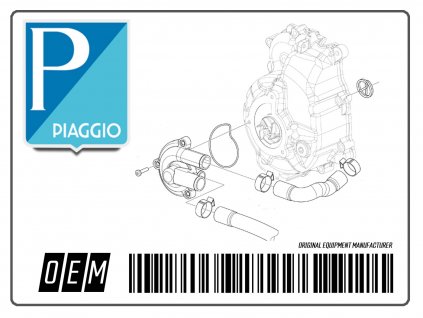 PI-1A010751 - Těsnění pod válec Piaggio 50cc 4T 3V iGet, 0,7mm