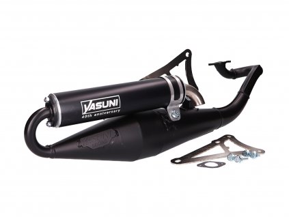 YA901BBL - exhaust Yasuni Scooter Z black 40th anniversary for Minarelli horizontal