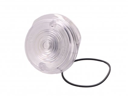 40723 - front turn signal lens 80mm white for Simson S50, S51, S70, SR50, SR80, MZ TS 250, ETZ 125, ETZ 150, ETZ 250