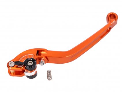 PUI160-TN - front brake lever Puig 2.0 adjustable, folding - orange black