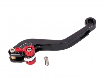 PUI180-NR - front brake lever Puig 2.0 adjustable, short - black red