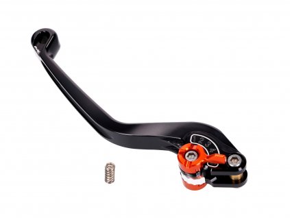 PUI270-NT - clutch lever / rear brake lever Puig 2.0 adjustable - black orange