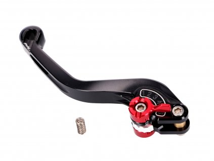 PUI280-NR - clutch lever / rear brake lever Puig 2.0 adjustable, short - black red