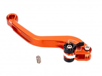 PUI280-TN - clutch lever / rear brake lever Puig 2.0 adjustable, short - orange black