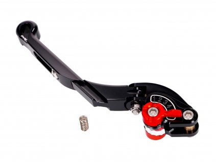 PUI29-NNR - clutch lever / rear brake lever Puig 2.0 adjustable, extendable folding  - black red