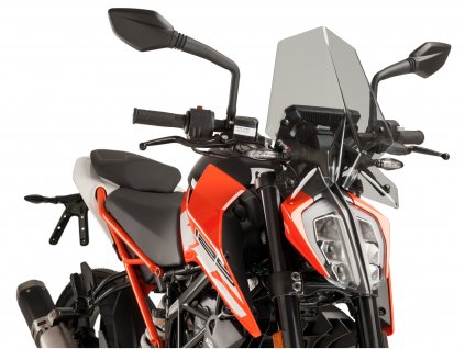 PUI9514H - windshield Puig New Generation Sport tinted for KTM Duke 125, 200, 390 17-