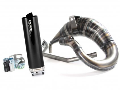 VCR-RD36188/BK - exhaust VOCA Cross Rookie 50/70cc black silencer for Rieju MRX, RR, MH Furia