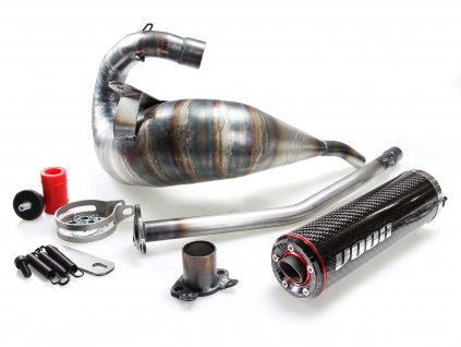 VCR-RD37192.CC - exhaust VOCA Cross Carbon 80/90cc for Derbi EBE, EBS, D50B Enduro, Supermoto