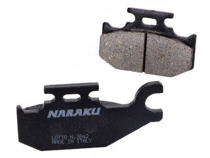 NK430.47 - Brzdové destičky Naraku organic, Yamaha 660 YXR FAR/FAS Rhino (4x4), 700 YFM Raptor, 700 YFM RY