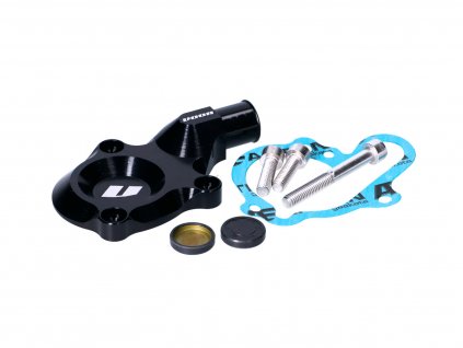 VCR-RD09.AM6/BK - water pump cover VOCA CNC black for Minarelli AM, Generic, KSR-Moto, Keeway, Motobi, Ride, CPI, 1E40MA 1E40MB