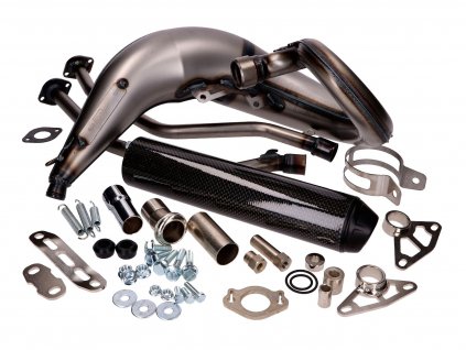 YA807XC-25 - exhaust Yasuni Cross ML MAX carbon for Yamaha DT50, MBK X-Limit, Peugeot, Malaguti, Motorhispania