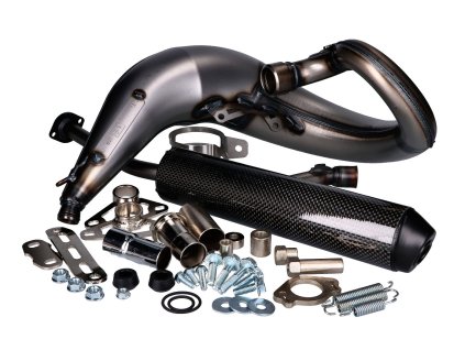 Výfuk Yasuni Cross ML MAX carbon, Aprilia RX, SX, Derbi Senda, Gilera EBE, EBS, D50B