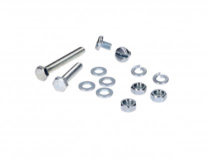 41850 - exhaust system standard parts set 13-piece for Simson S50, S51, S51E, S70, S70E Enduro