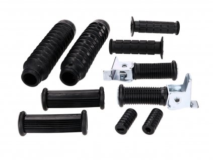 41900 - frame, gearshift, kick starter, handlebar, front fork rubber parts set 10-piece for Simson S50, S51, S53, S70, S83