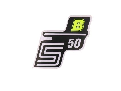 Samolepka S50 B neonově žlutá, Simson S50