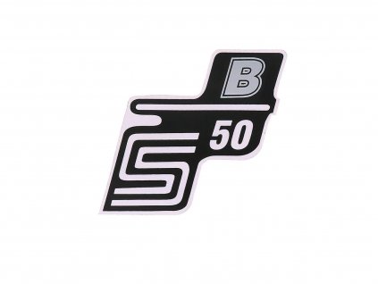 41962 - Samolepka S50 B stříbrná, Simson S50
