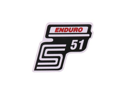 Samolepka S51 Enduro červená, Simson S51