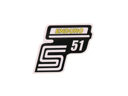 Samolepka S51 Enduro žlutá, Simson S51