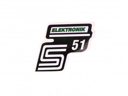 41987 - Samolepka S51 Elektronik zelená, Simson S51