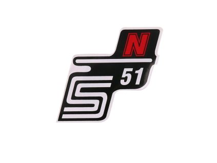 Samolepka S51 N červená, Simson S51