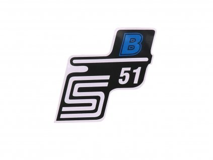 42000 - Samolepka S51 B modrá, Simson S51
