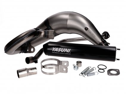 YA807XB-B57 - exhaust Yasuni Cross ML MAX black for Beta RR50 Enduro, HM Moto Baja, Motard, Derapage