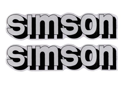 Sada samolepek nádrže stříbrná, Simson S51