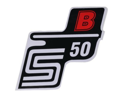 Samolepka S50 B červená, Simson S50