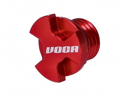 VCR-SD9188/RE - oil screw plug VOCA CNC red for Minarelli AM, Generic, KSR-Moto, Keeway, Motobi, Ride, 1E40MA, 1E40MB
