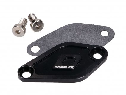 42576-BK - oil pump cover Doppler black for Minarelli AM6, Derbi EBE, EBS, D50B