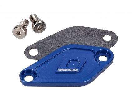 42576-BL - oil pump cover Doppler blue for Minarelli AM6, Derbi EBE, EBS, D50B