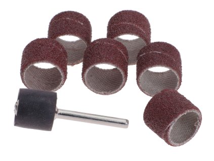 42762 - rotary tool sanding sleeve set wide, 7-piece 12.7mm