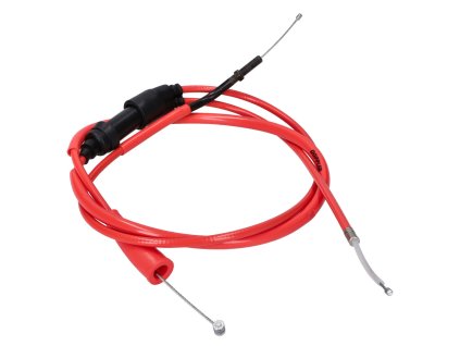Plynové lanko Doppler PTFE červená, Derbi Senda DRD X-Treme 11-, DRD Racing 11-, Aprilia RX 50, SX 50 11-, Gilera RCR, SMT 11-