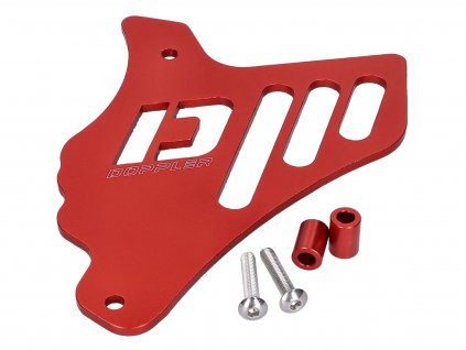 42857-RE - front sprocket cover Doppler red for Minarelli AM, Generic, KSR-Moto, Keeway, Motobi, Ride