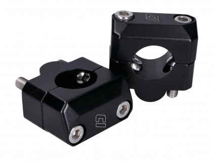 42867-BK - handlebar clamp set Doppler 22mm to 28.6mm black