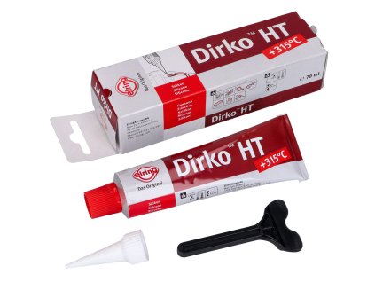 Těsnící silikon Dirko HT, červený +315°C 70ml