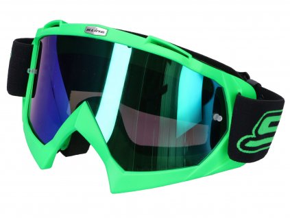 43286 - MX goggle S-Line green - iridium blue