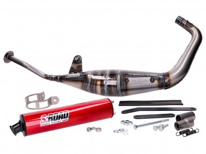 MVT-EC1 - exhaust MVT S-Road low mount for Minarelli AM