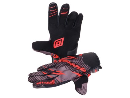 43179-L - MX gloves Doppler grey / red - size L (10)