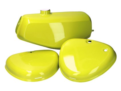 KIT.C.40551-1016 - fuel tank and side cover set canola yellow for Simson S50, S51, S70