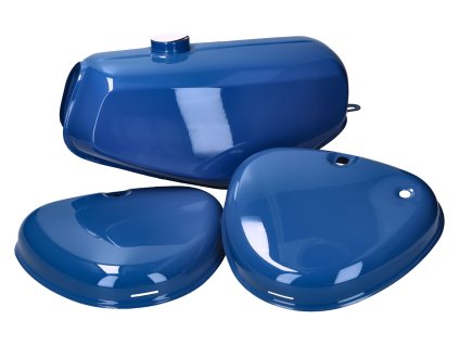 KIT.C.40551-5015 - fuel tank and side cover set blue for Simson S50, S51, S70
