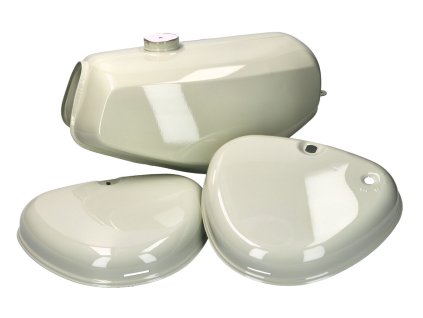 KIT.C.40551-9010 - fuel tank and side cover set atlas white for Simson S50, S51, S70